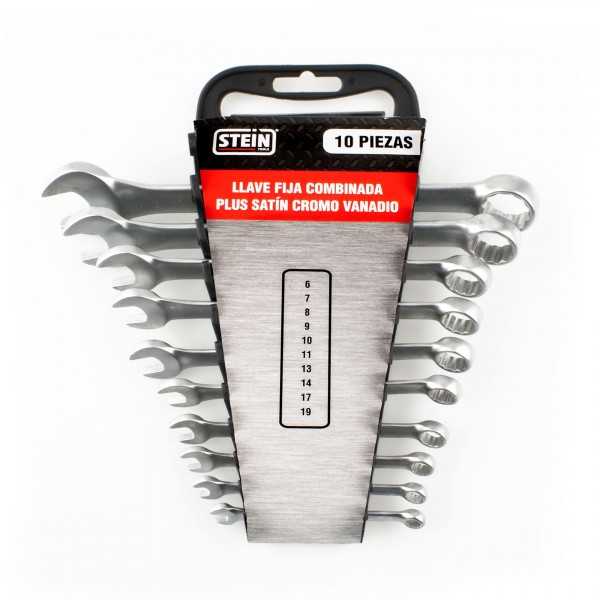 Llave fija combinada satin   8 pc.