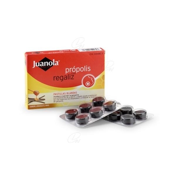 Juanola Propolis Sabor Regaliz y Miel 24 Pastillas