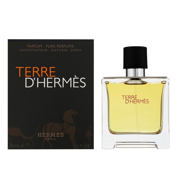 Hermes paris terre d'hermes parfum pure 75ml vaporizador