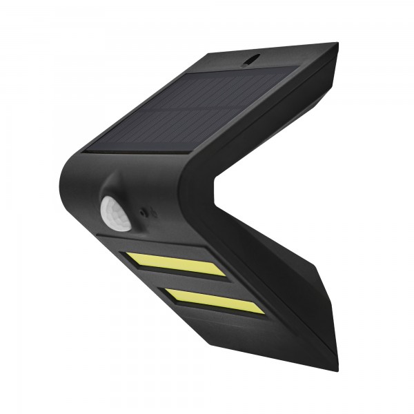 Aplique led solar cob sens.guia.neg.7w.f