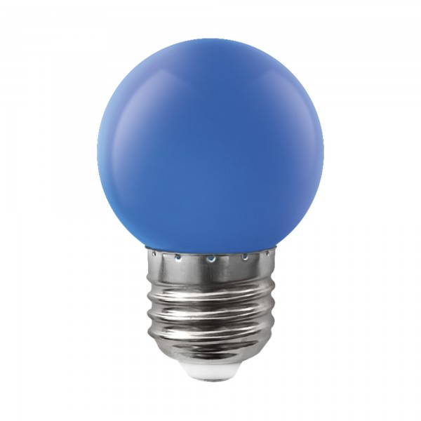 Bomb.led esferica e27 1,5w.azul (caja de 10 unidades)