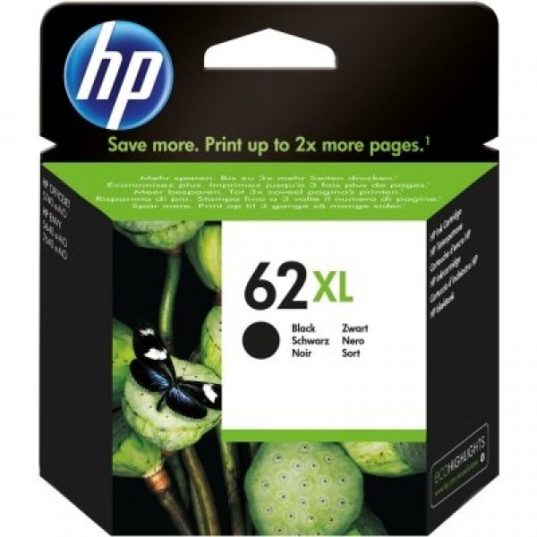 Hp cartucho 62xl negro