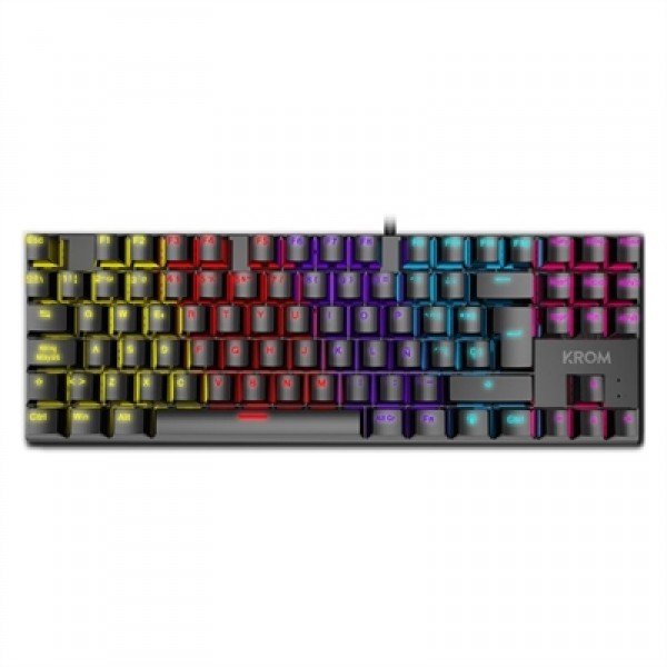 Krom teclado gaming nxkromkasictkl  tkl rainbow