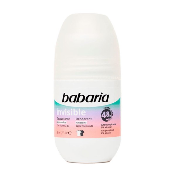Babaria invisible desodorante roll-on 50ml