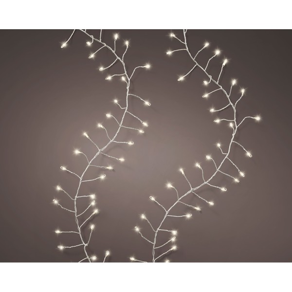 Guirnalda microleds parpadeante, 480 leds, blanco cálido.