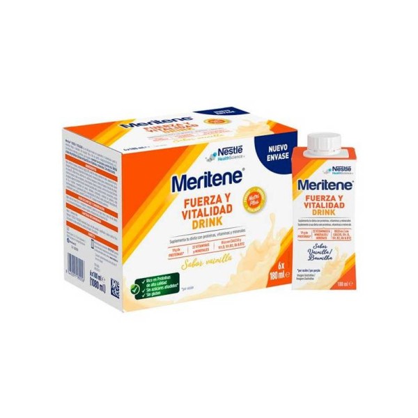 Meritene Fuerza y Vitalidad Drink 6 Ud Tetrabric
