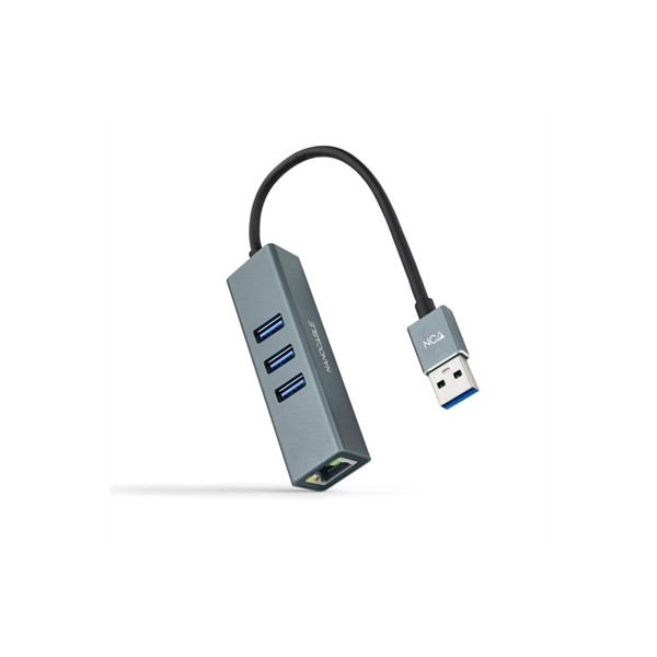 Nanocable conversor usb 3.0 ethernet + 3xusb 3.0