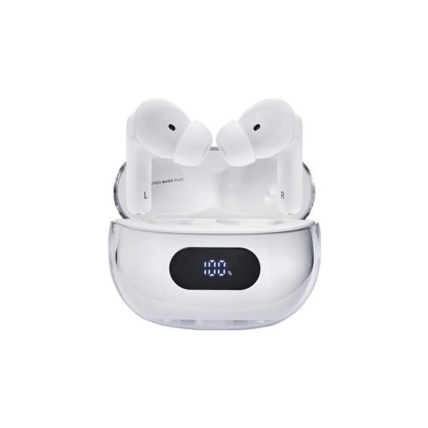 Intenso | buds plus auriculares tws anc+enc| blanc