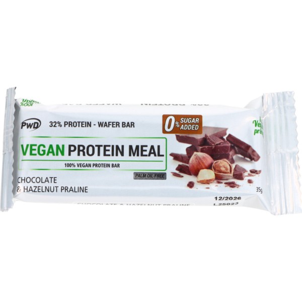 Pwd Vegan Protein Meal Chocolate y Praline de Avellana 1 Ud 35g