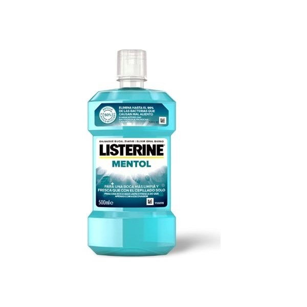 Listerine 1 Botella 500 ml Sabor Mentol