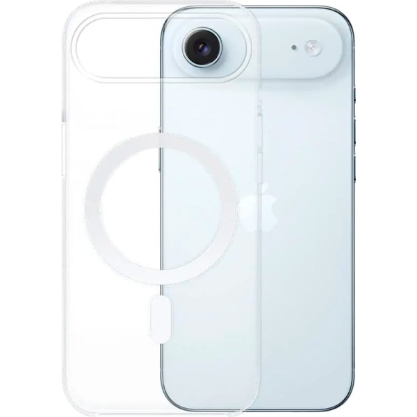 Jc trasera de silicona transparente compatible con magsafe / apple iphone air