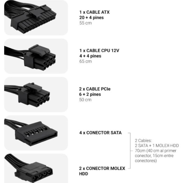 Coolbox fuente alimentac. atx powerline iii 550w