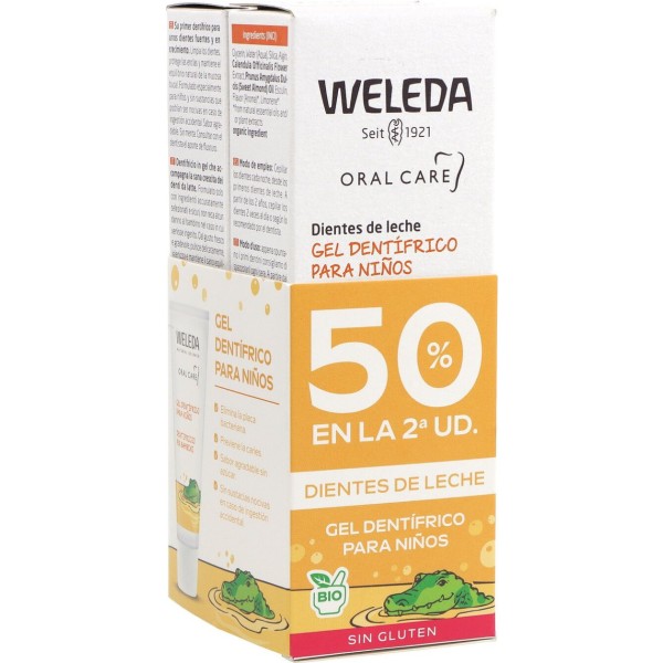 Weleda Oral Care Gel Dentífrico para Niños Duplo 2 X 50ml Promo