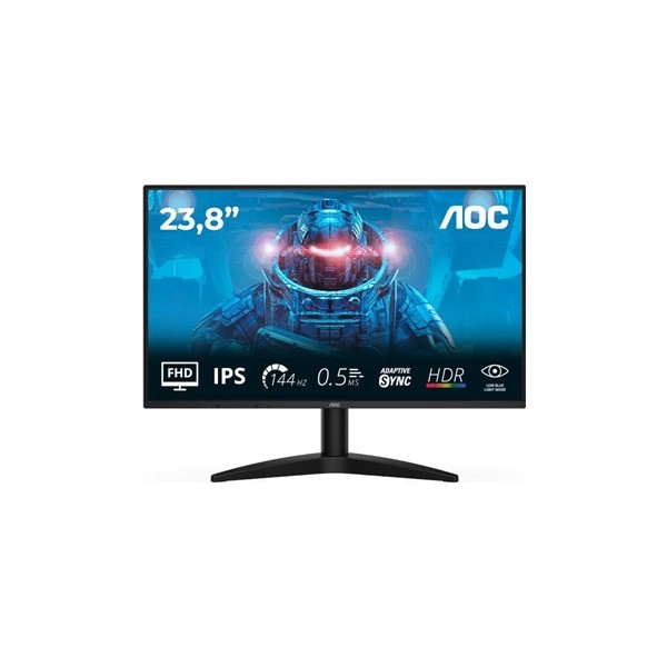 Aoc 24b36x monitor 23.8" 144hz hdmi dp ips