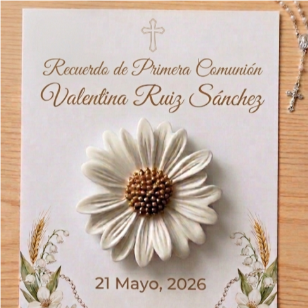 Recuerdo de Comunión Wax Melt Margarita - Detalle Aromático Personalizado