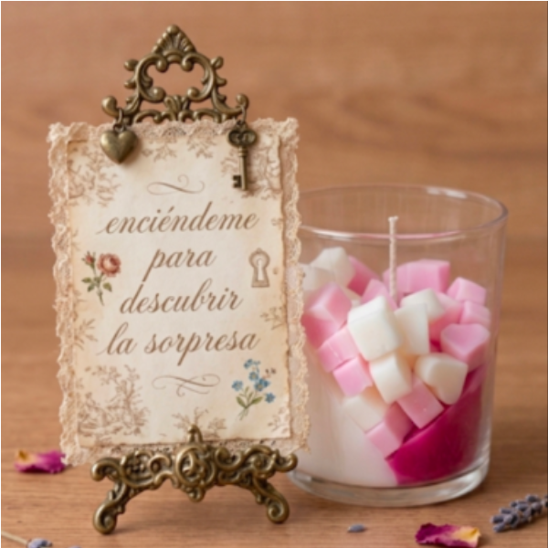 Vela Secreta Porta-Anillo «Propuesta Mágica» | Sorpresa Personalizable